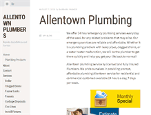 Tablet Screenshot of allentownplumbers.net